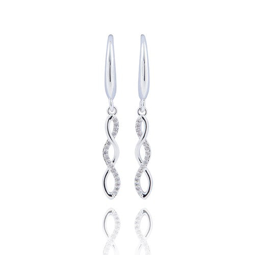 Triple Loop Silver Plated Earrings
