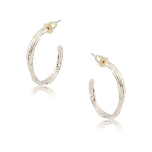 Molten Large Hoop Gold Plated Earrings