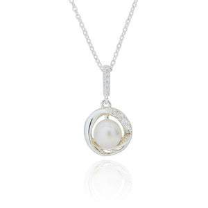 Freshwater Pearl Silver Plated Necklace