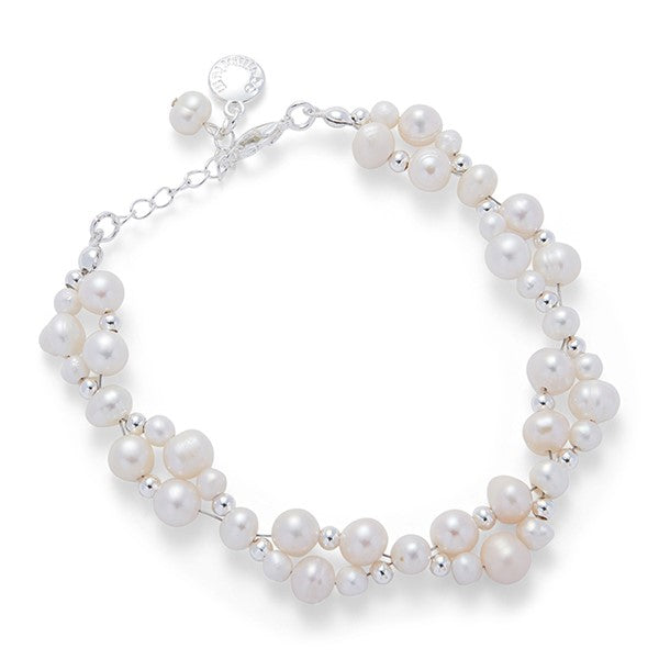 Pearl Clusters Silver Plated Bracelet