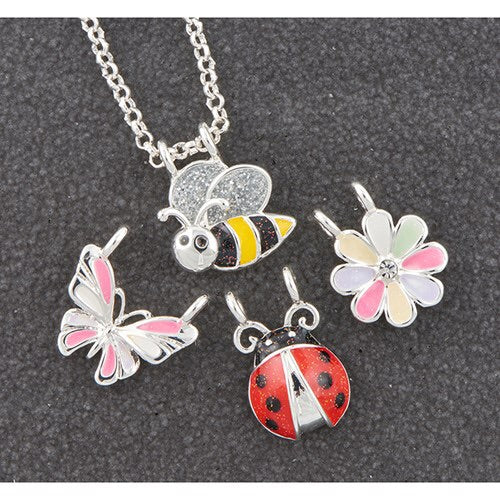 Make Your Own Silver Plated Necklace - Bugs