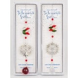 Snowflake Light Catcher - Clear Stone or Red Crystal - Suncatcher