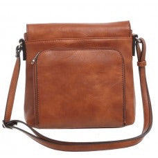 Bessie of London Cross Over Body Bag with Zip Pouch at Back - Comes In 3 Colours