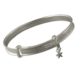 925 Silver Baby Bangle With Engraving