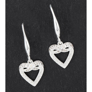 Silver Plated Kiss/Heart Earrings