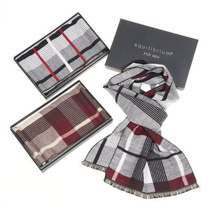 Gents Boxed Checked Scarf Comes In 3 options