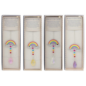 3D Rainbow Suncatchers - Comes In 4 different coloured stones