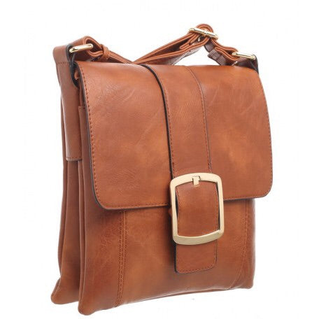 Tan Bessie of London Cross Over Body Bag