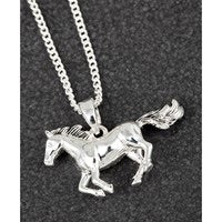 Country Horse Silver Plated Necklace